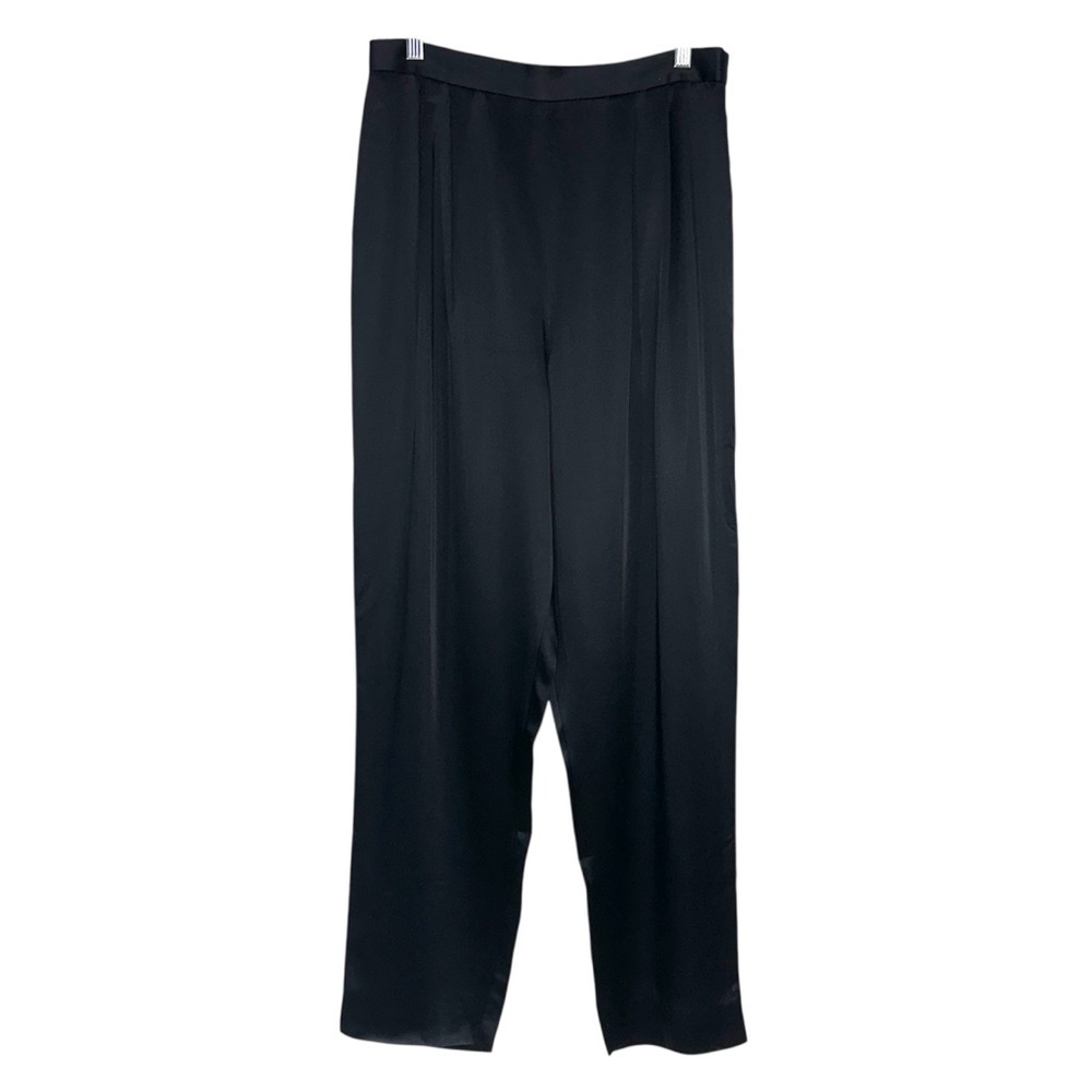 Vintage Women’s Pendleton Black Satin Pleated Pant